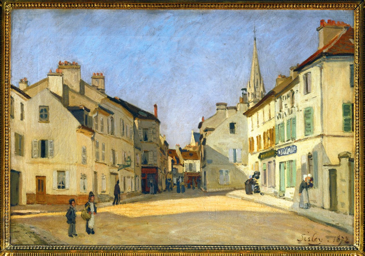 Rue de la Chaussee v Argenteuil od Alfred Sisley