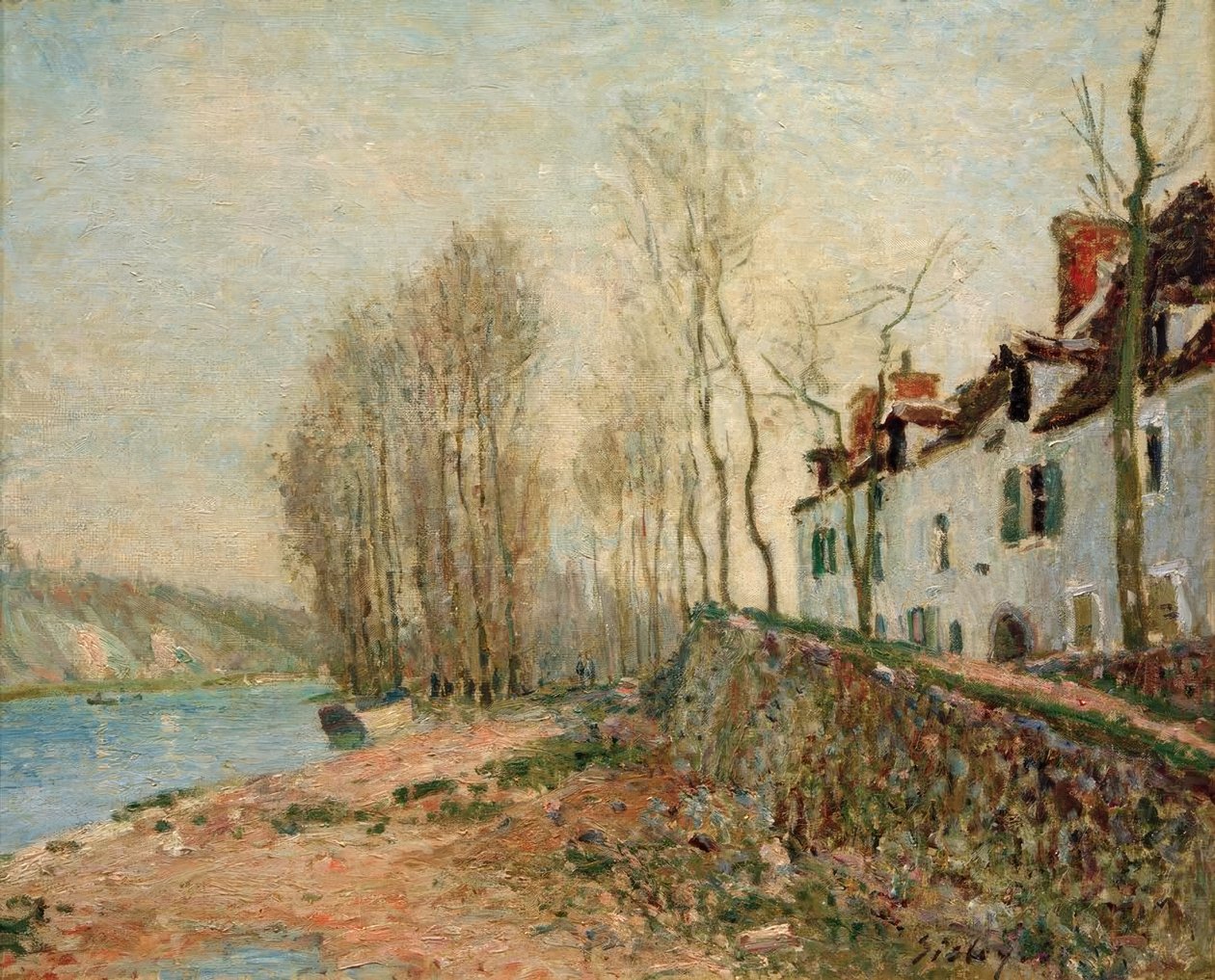 Saint-Mammes, La Croix-Blanche od Alfred Sisley