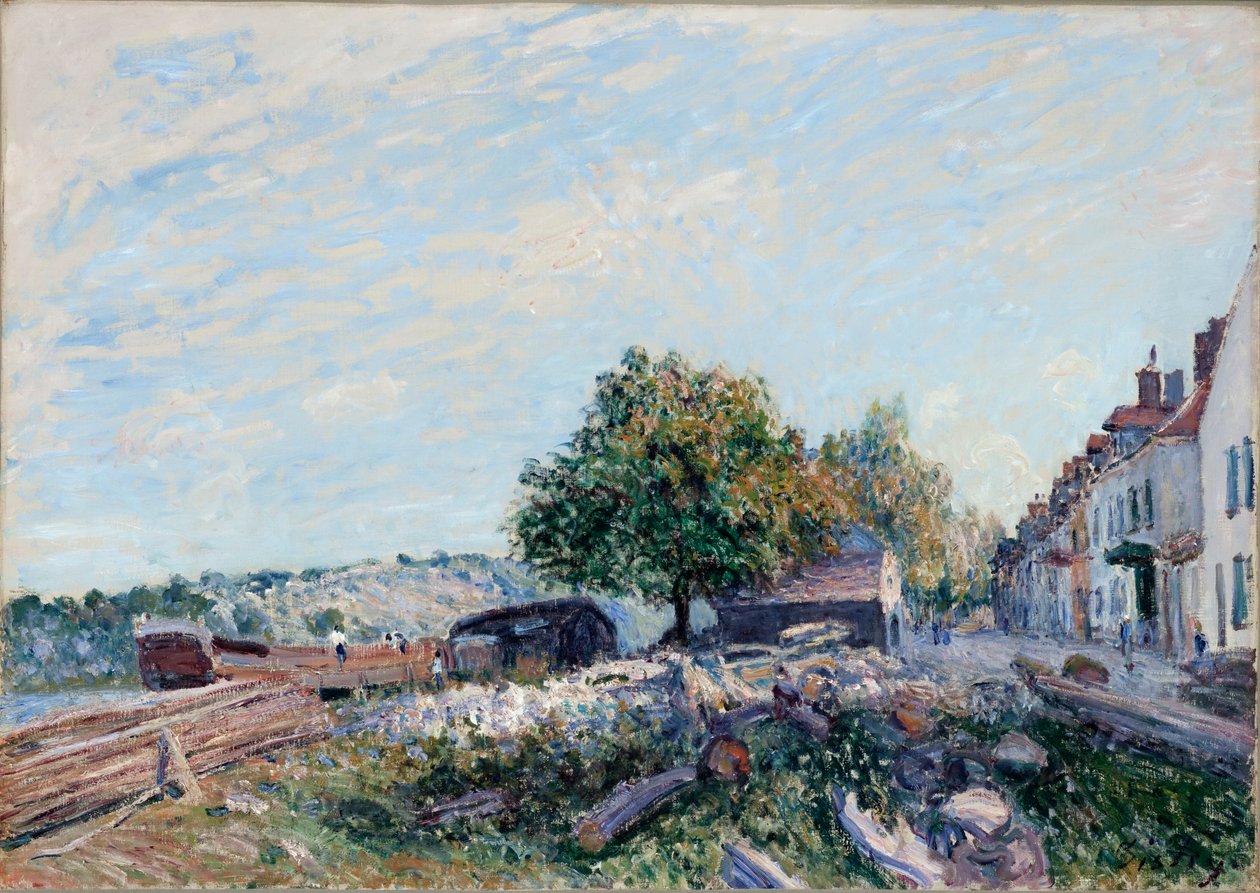 Saint-Mammès. Ráno, 1884 od Alfred Sisley