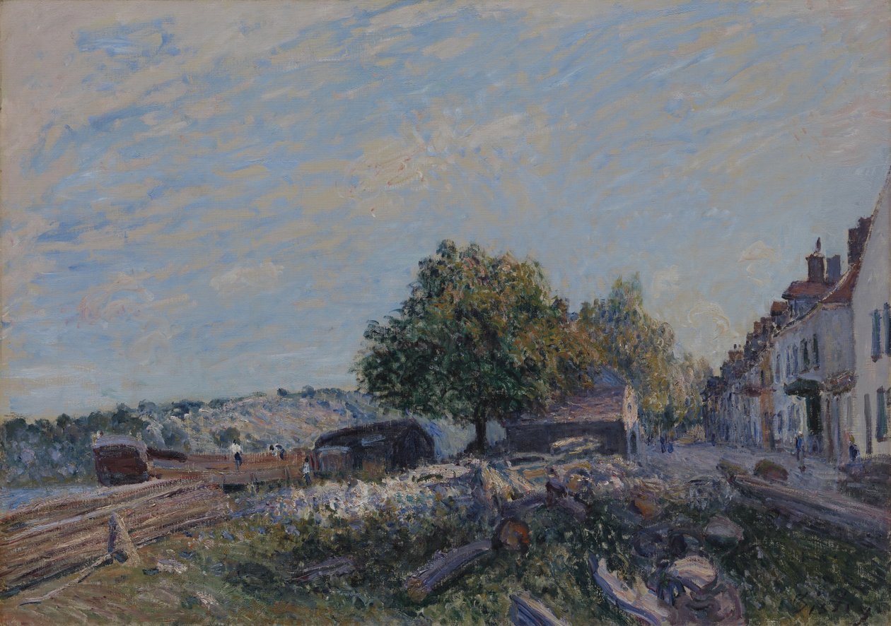 Svatý Mammès – ráno od Alfred Sisley