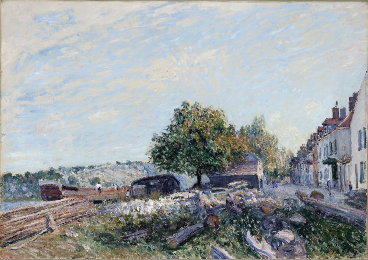 Svaté Mammès-Ráno od Alfred Sisley