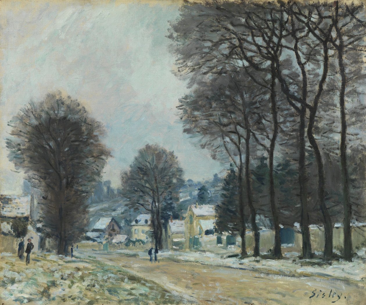 Sníh v Louveciennes, kolem roku 1874 od Alfred Sisley