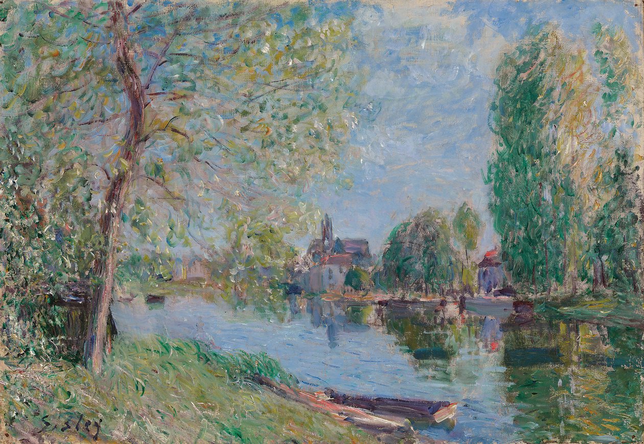 Jaro v Moret-sur-Loing; Jaro v Moret sur Loing, 1891 od Alfred Sisley