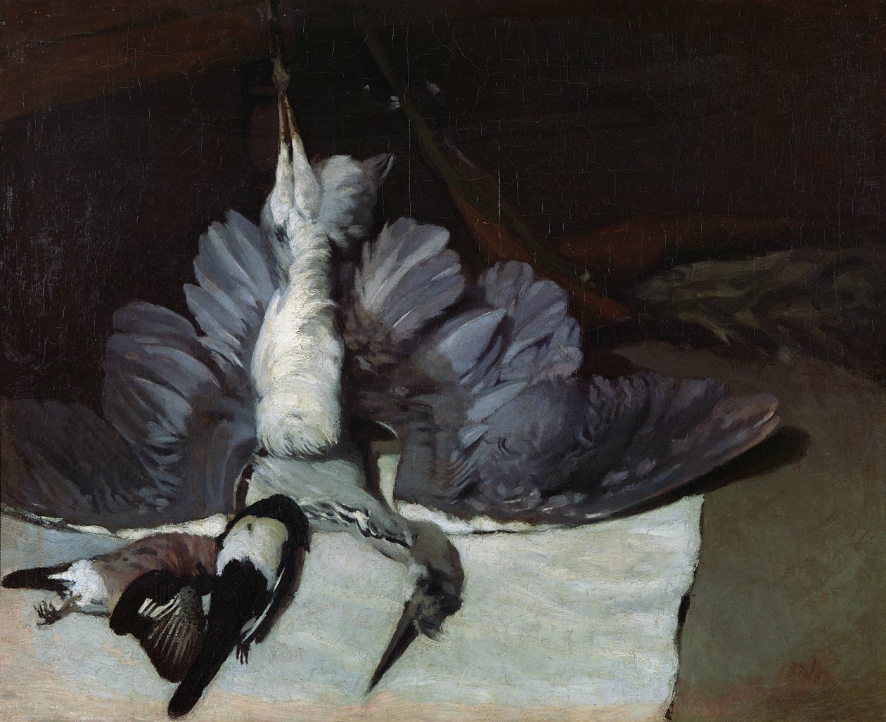 Still-Life: Volavka s roztaženými křídly od Alfred Sisley