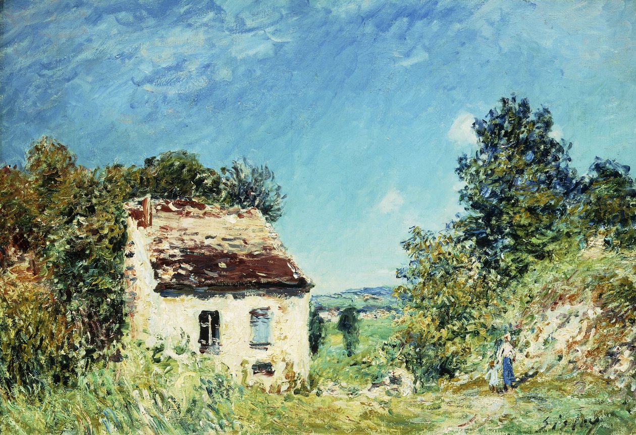 Opuštěný dům; La Maison Abandonee, 1887 od Alfred Sisley