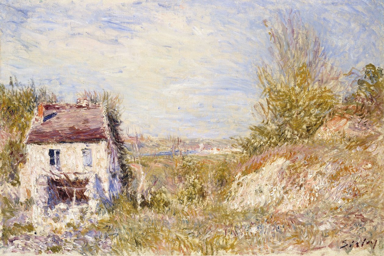 Opuštěný dům; The Abandoned House, c.1886 od Alfred Sisley
