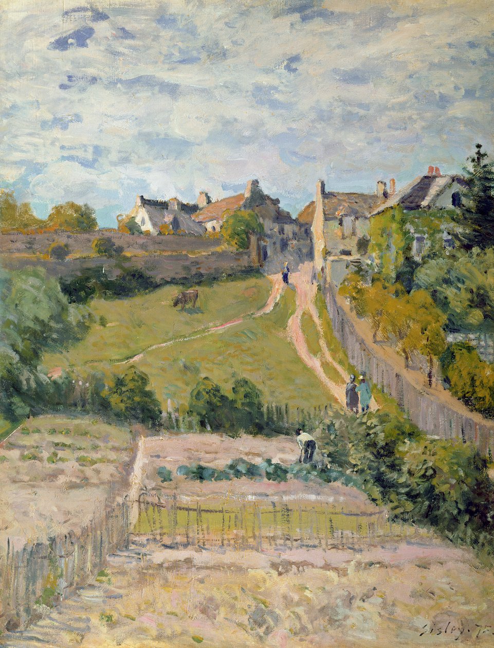Horolezecká stezka, 1875 od Alfred Sisley