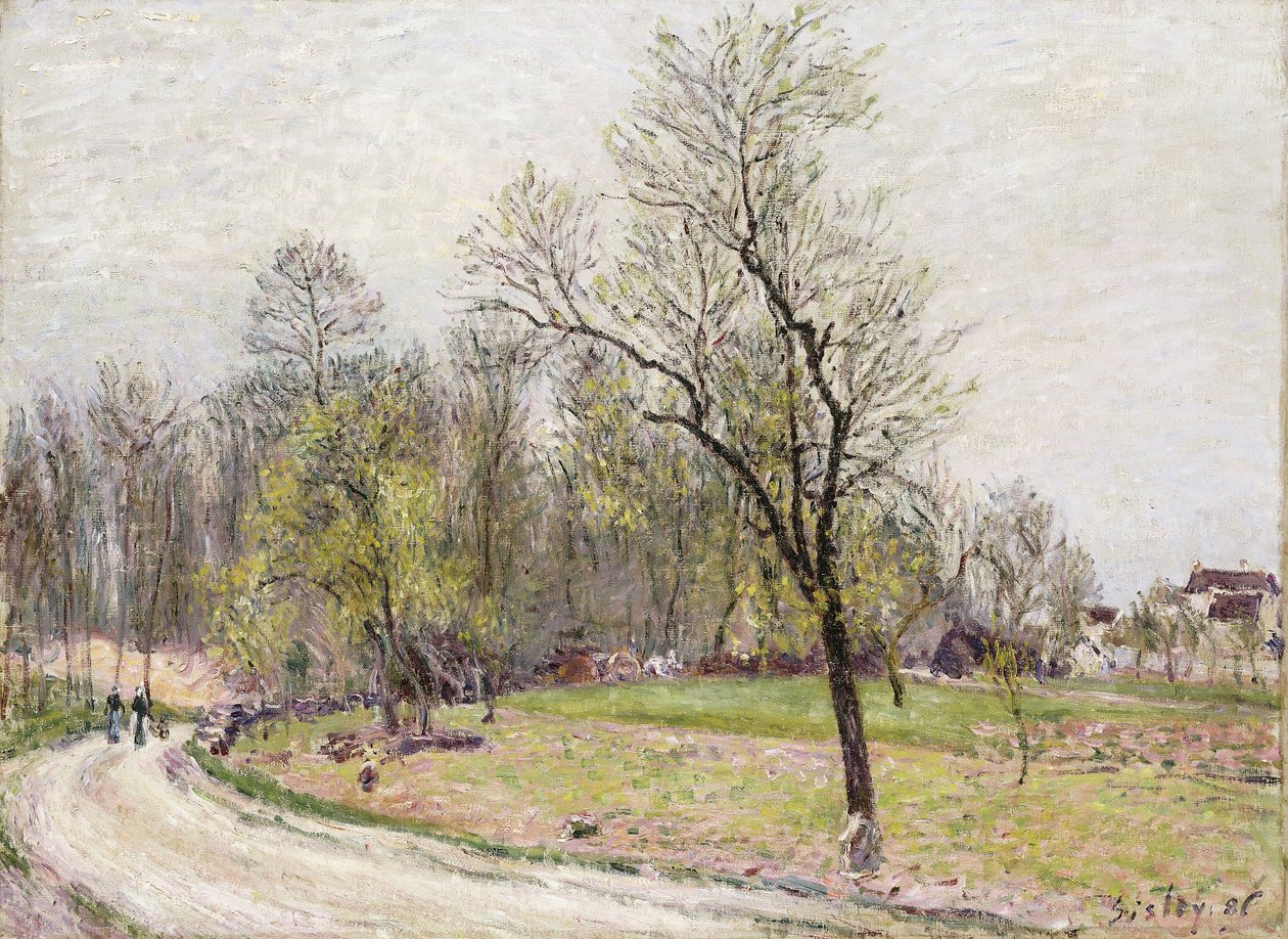 Okraj lesa na jaře, večer; Okraj lesa na jaře, večer, 1886 od Alfred Sisley