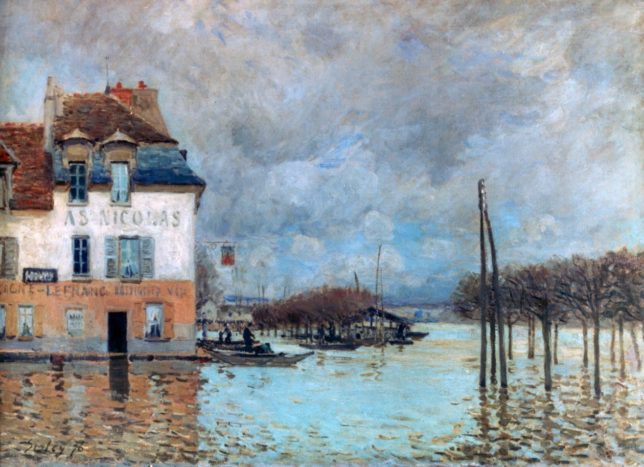Potopa v Port-Marly, 1876 od Alfred Sisley