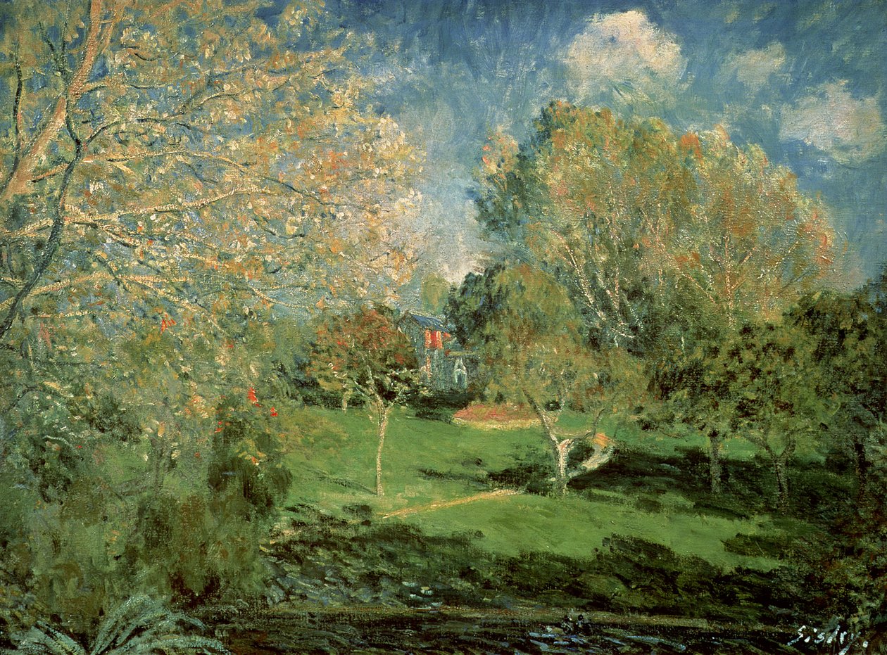 The Garden of Hoschede Family, 1881 od Alfred Sisley