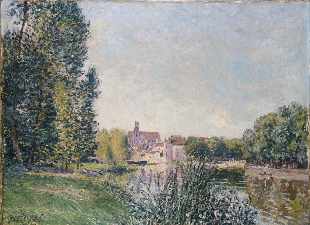 The Loing and the Church at Moret, 1886 od Alfred Sisley