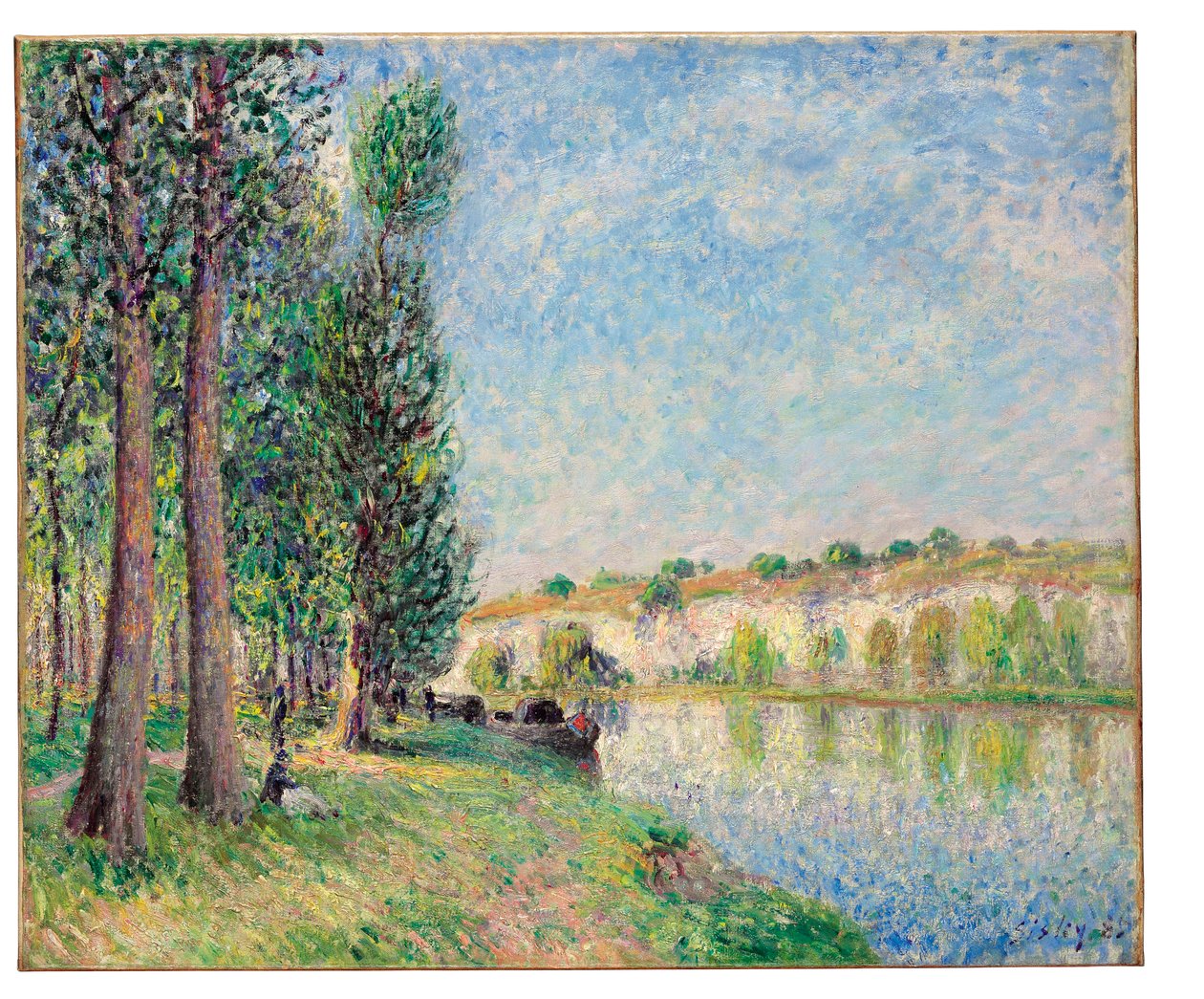 The Loing at Moret, 1885 od Alfred Sisley