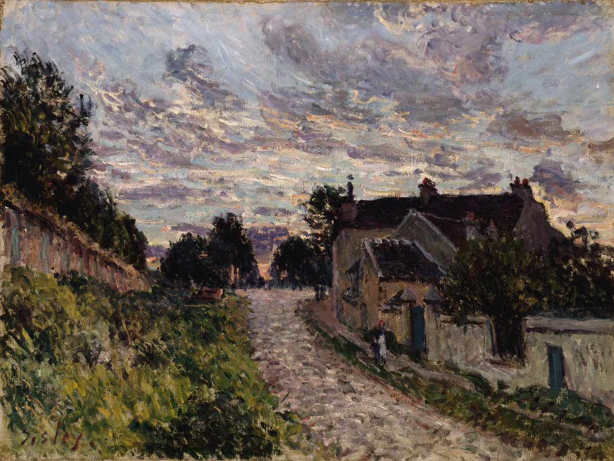 Cesta do Louveciennes; Cesta v Louveciennes, 1876 od Alfred Sisley