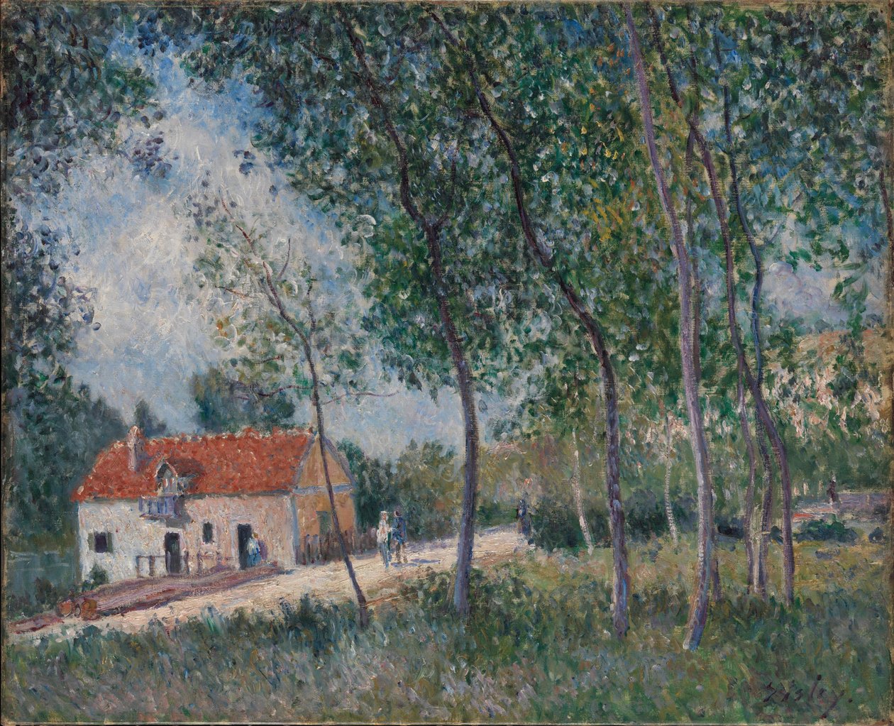 Cesta z Moret do Saint-Mammès, 1883-85 od Alfred Sisley