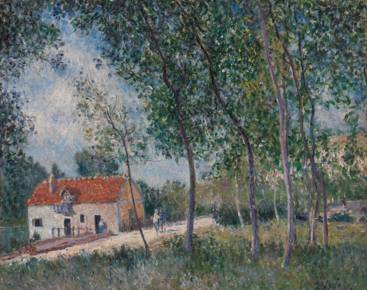 Cesta z Moret do Saint-Mammès, 1883-85. od Alfred Sisley