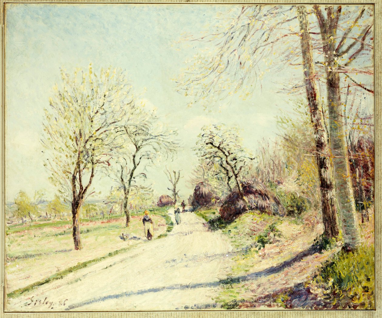 Cesta z Veneux do Moret na jarní den, 1886 od Alfred Sisley