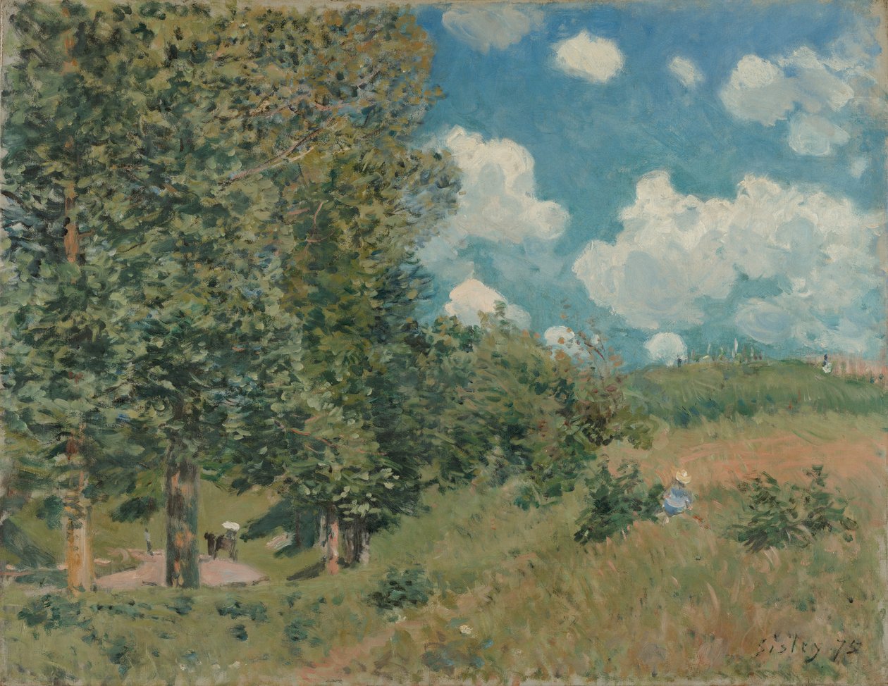 Cesta z Versailles do Saint-Germain od Alfred Sisley