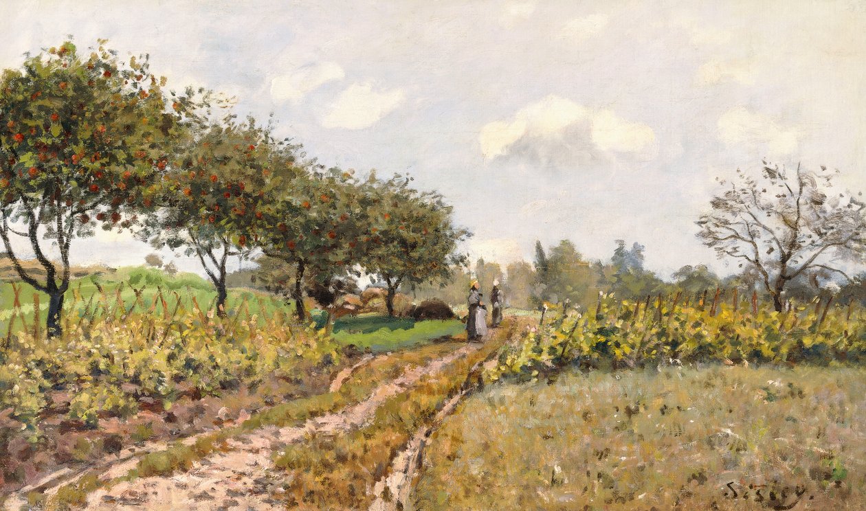 Cesta na venkově, 1876 od Alfred Sisley