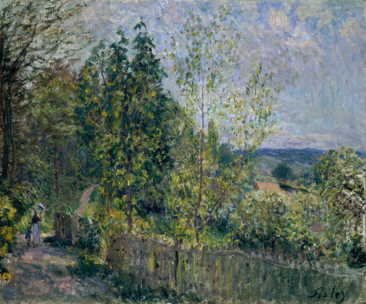 Cesta lesem od Alfred Sisley