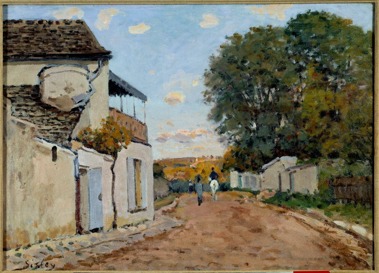 Cesta do Louveciennes Obraz Alfreda Sisleyho (1839-1899) 1872 Soukromá sbírka od Alfred Sisley