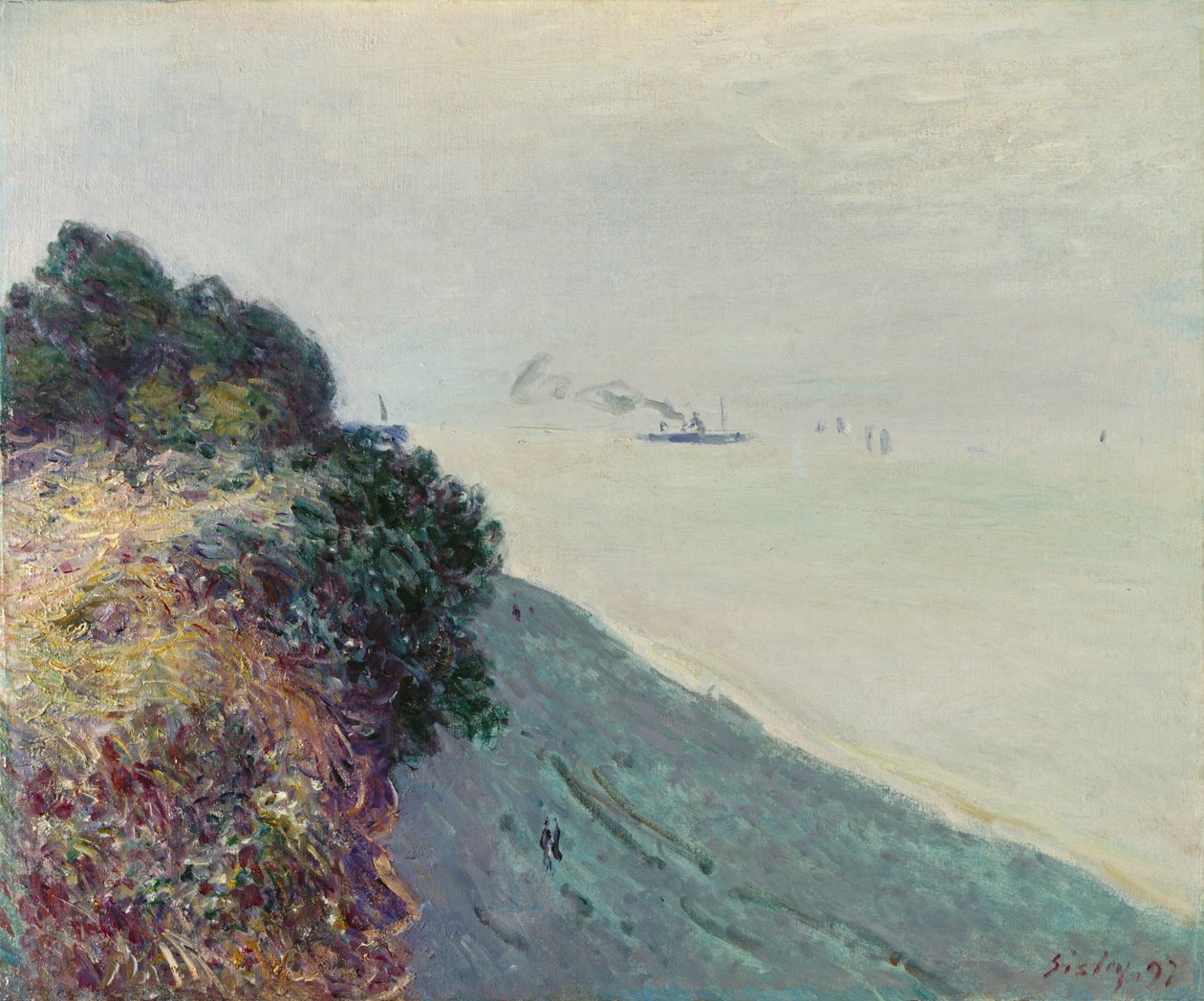 Velšské pobřeží od Alfred Sisley