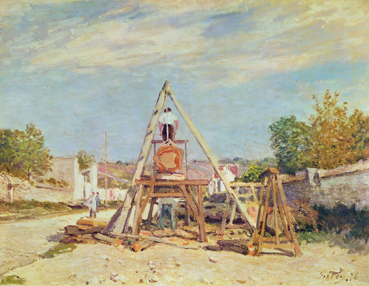 Dřevorubci, 1876 od Alfred Sisley