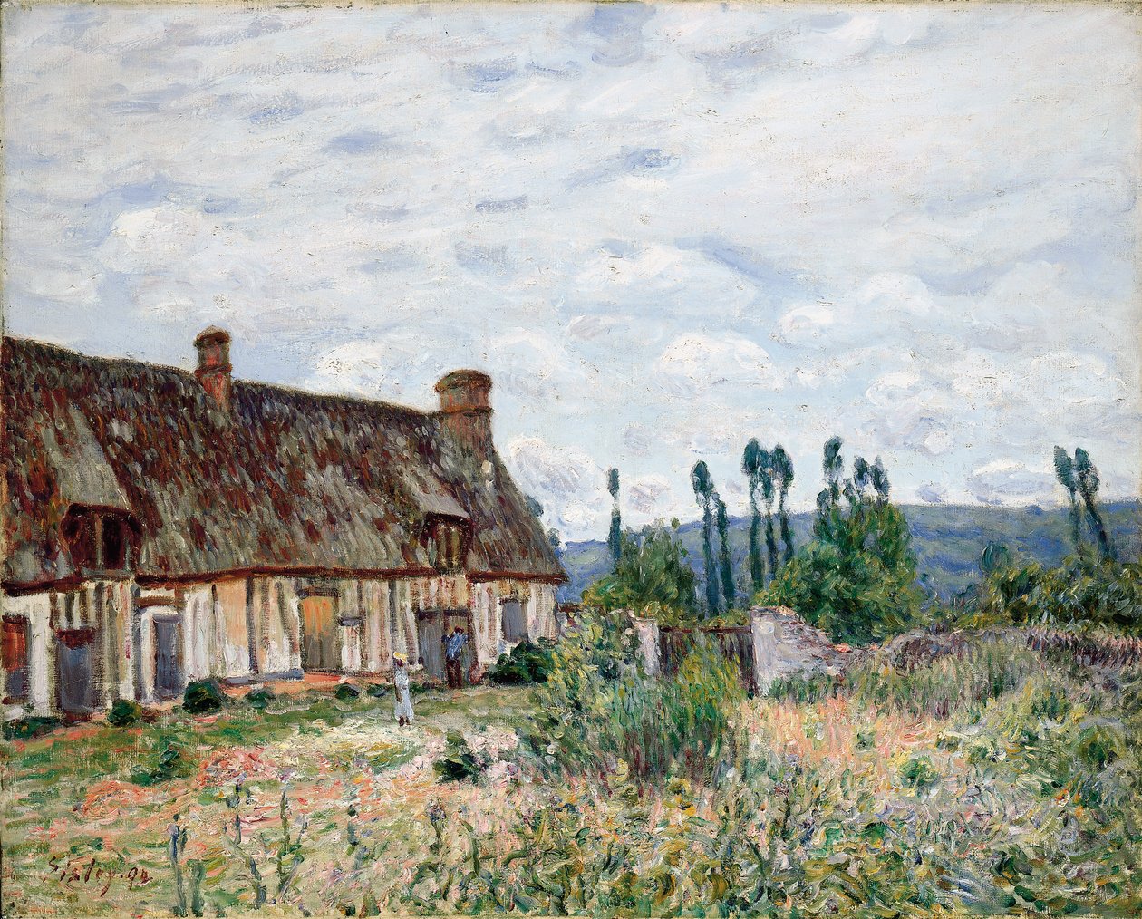 Opuštěná došková chalupa, 1894 od Alfred Sisley