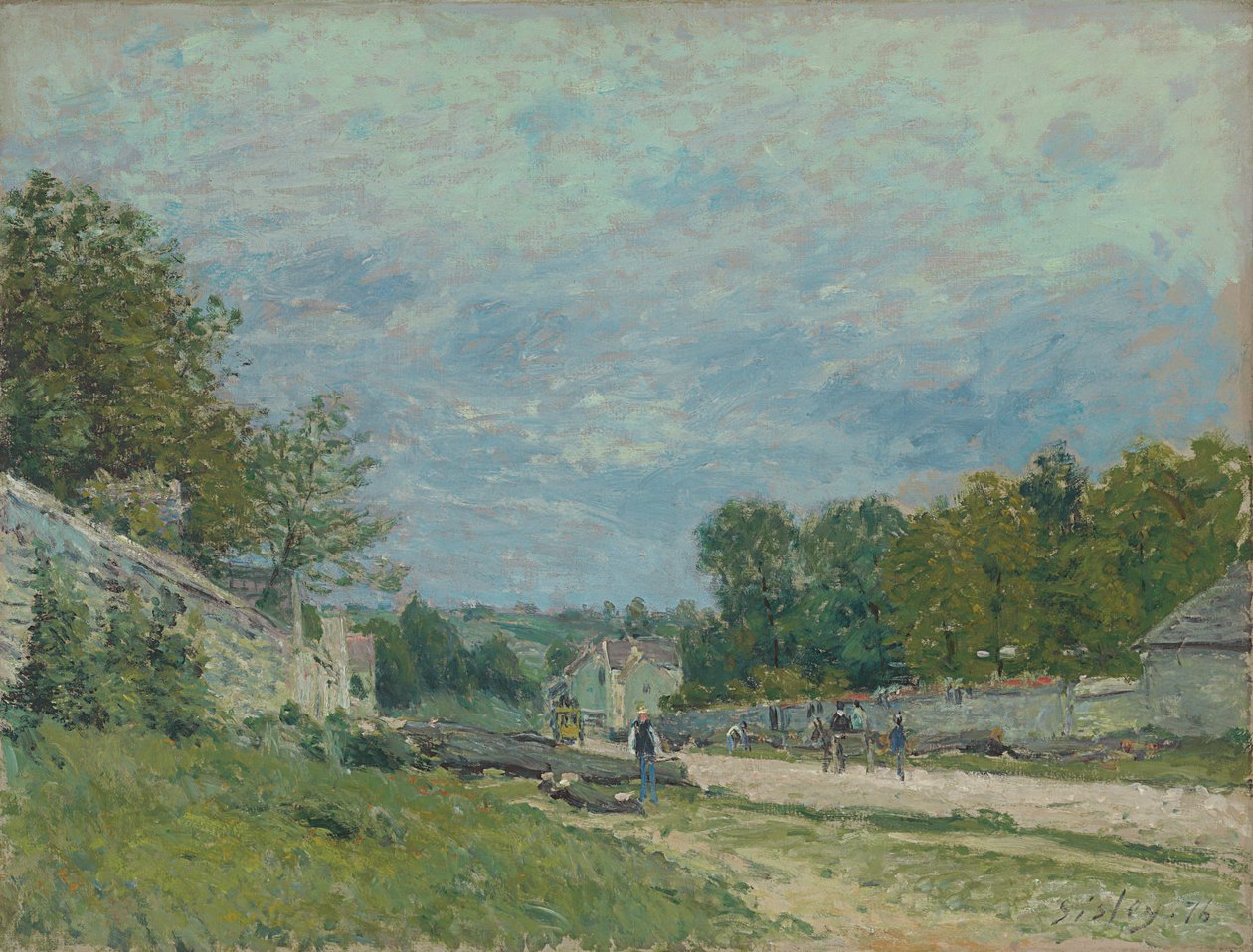 Versailleská silnice; Cesta do Versailles, 1876 od Alfred Sisley