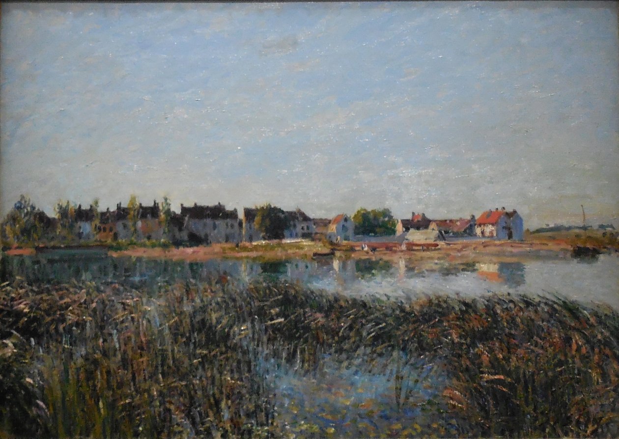 Pohled na Saint-Mammès od Alfred Sisley