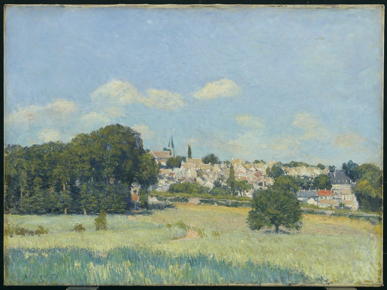 Vue de Marly-le-Roi, effet de soleil nebo Pohled na Marly-le-Roi: Sunlight, 1876 od Alfred Sisley