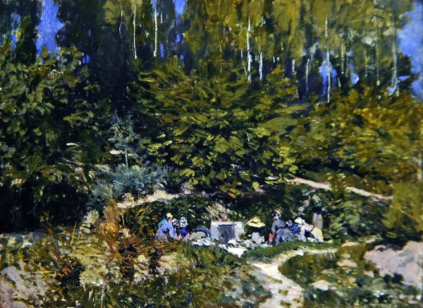 Praní žen od Alfred Sisley