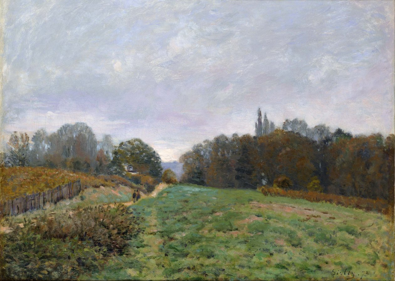 Krajina Louveciennes. od Alfred Sisley