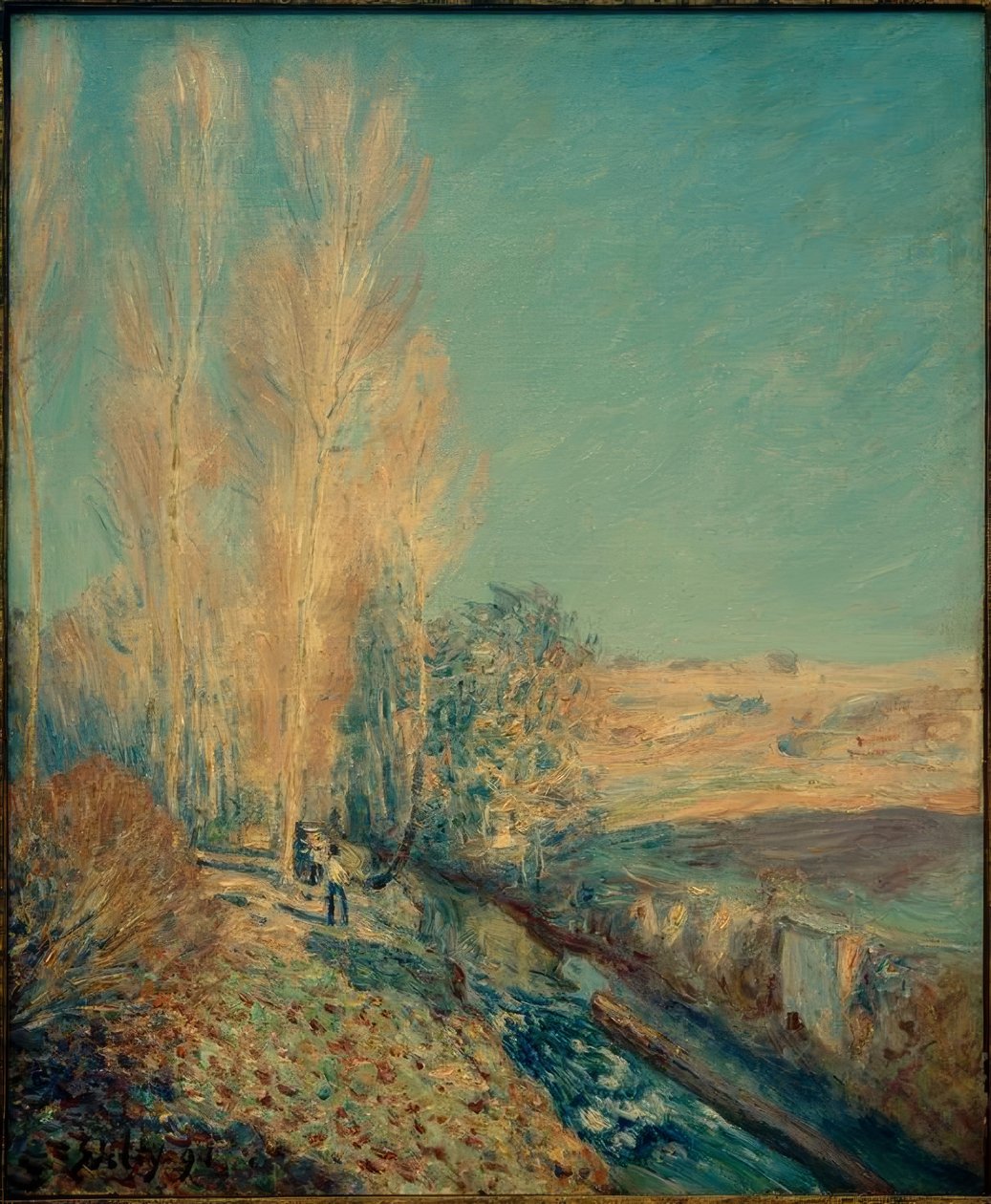 Léto Saint-Martin - Okolí Moret od Alfred Sisley