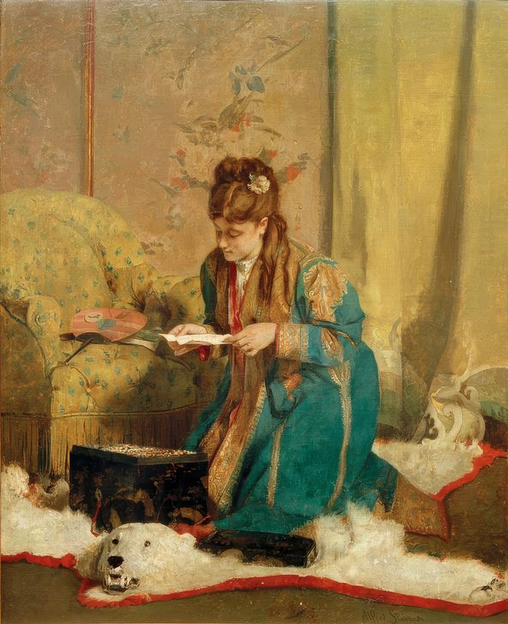 A.Stevens, Šperkovnice od Alfred Emile Stevens