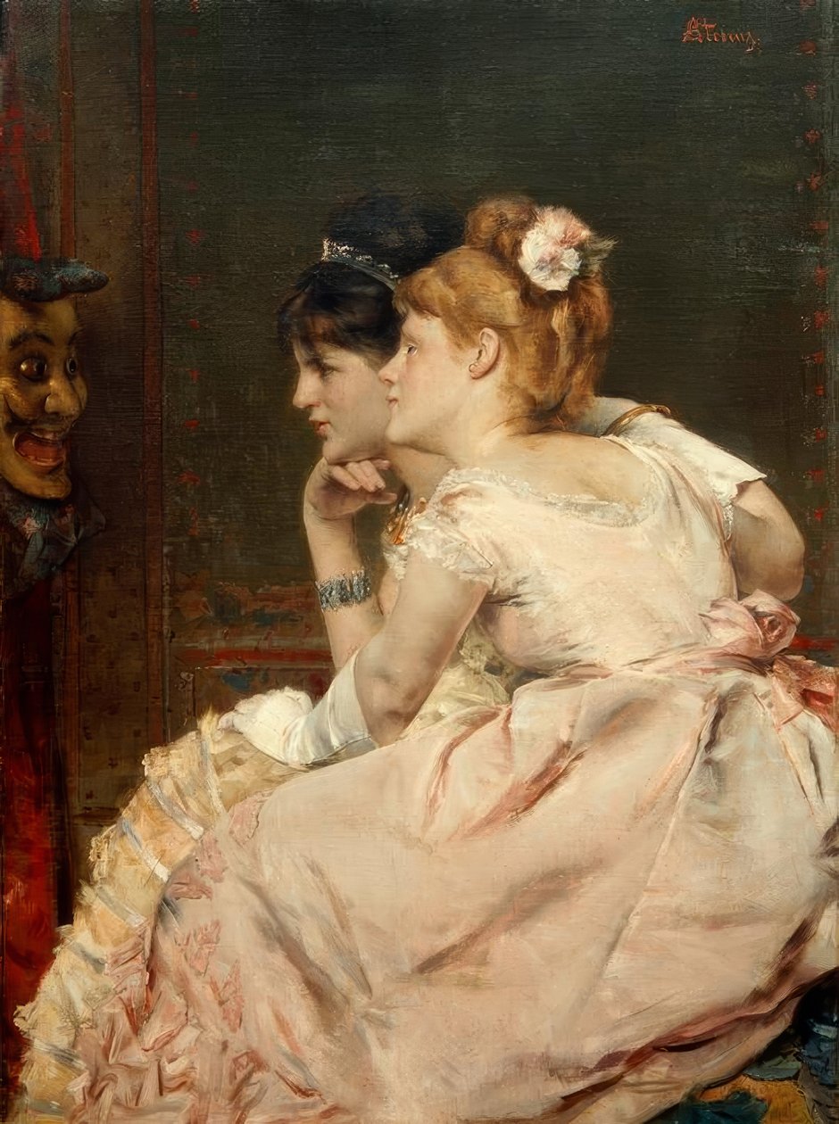 A. Stevens, Japonská maska od Alfred Emile Stevens