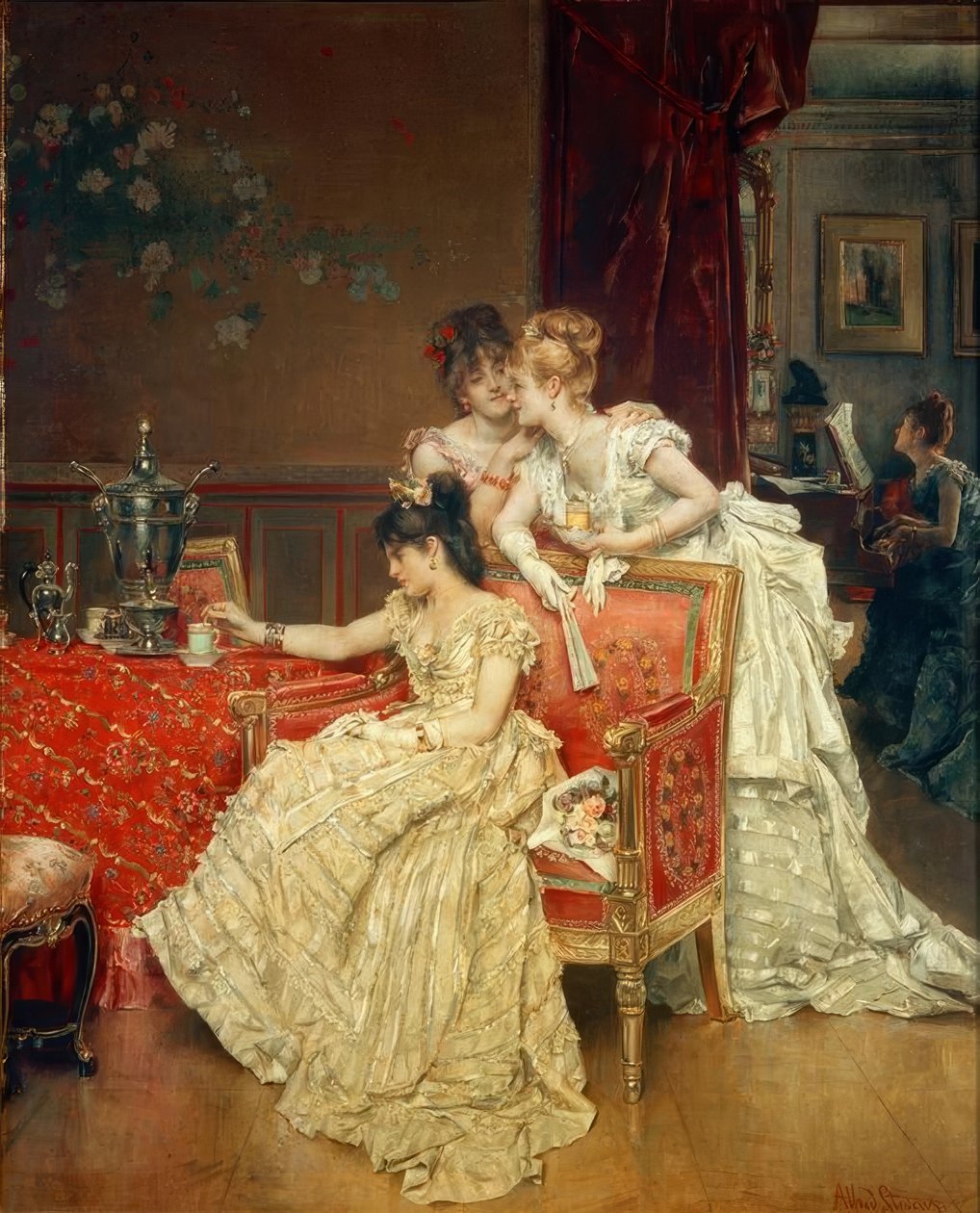 Alfred Stevens, Šálek čaje od Alfred Emile Stevens