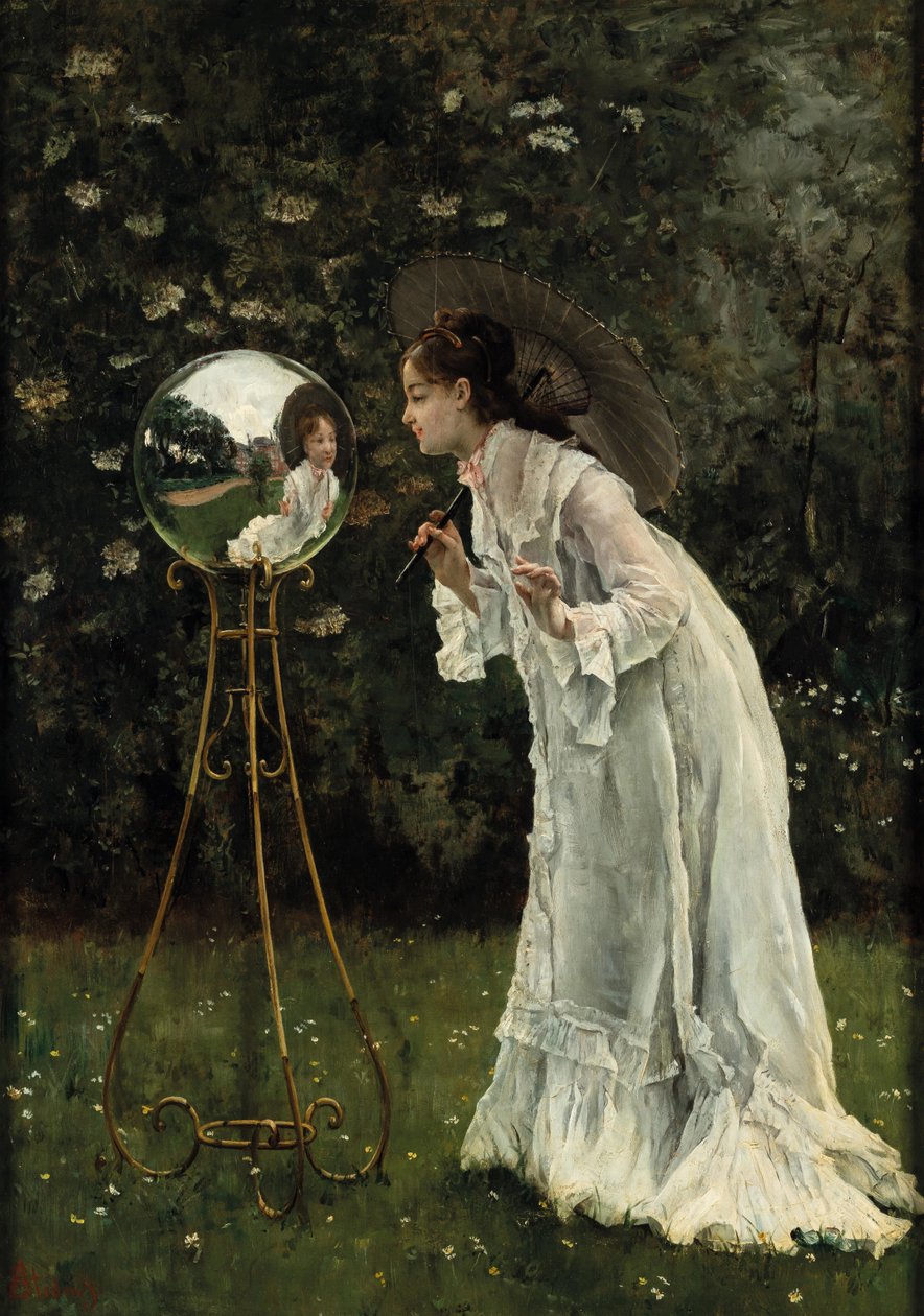 Stříbrný míč. od Alfred Emile Stevens