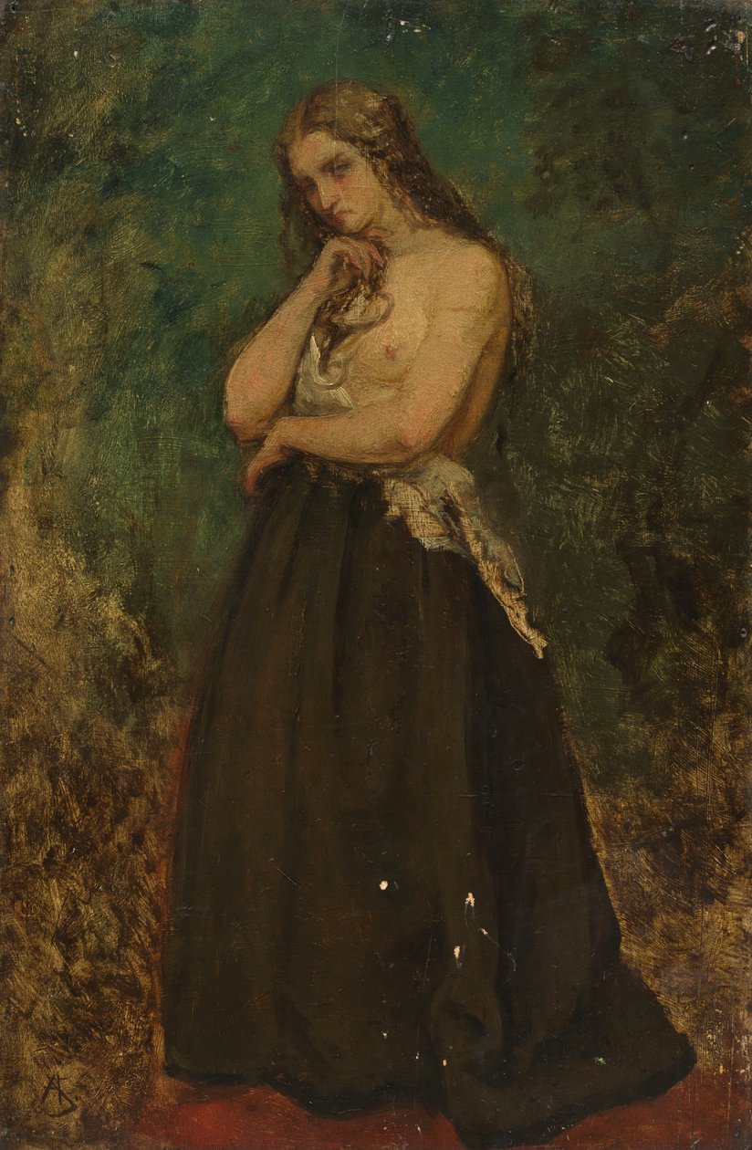Studie modelu od Alfred Emile Stevens