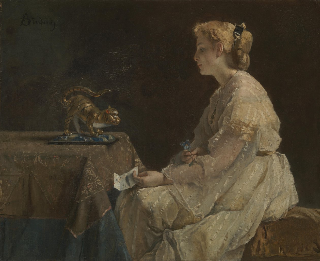 Současnost, c. 1870 od Alfred Emile Stevens