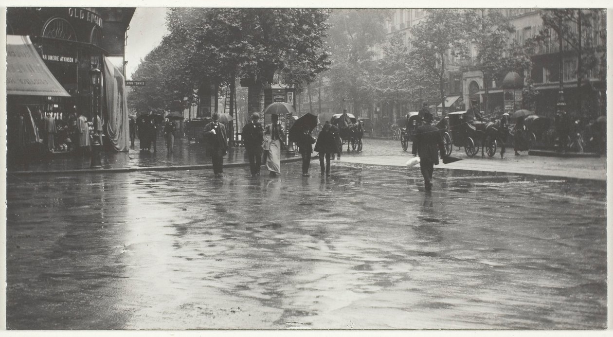 Mokrý den na bulváru v Paříži od Alfred Stieglitz