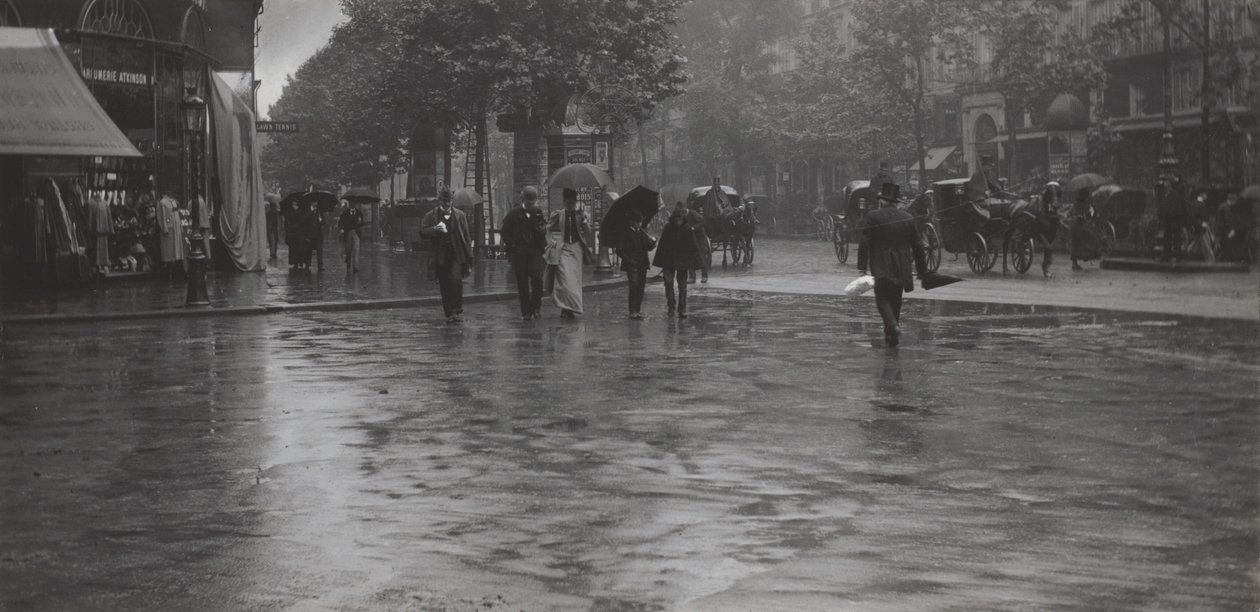 Deštivý den na bulváru, Paříž od Alfred Stieglitz