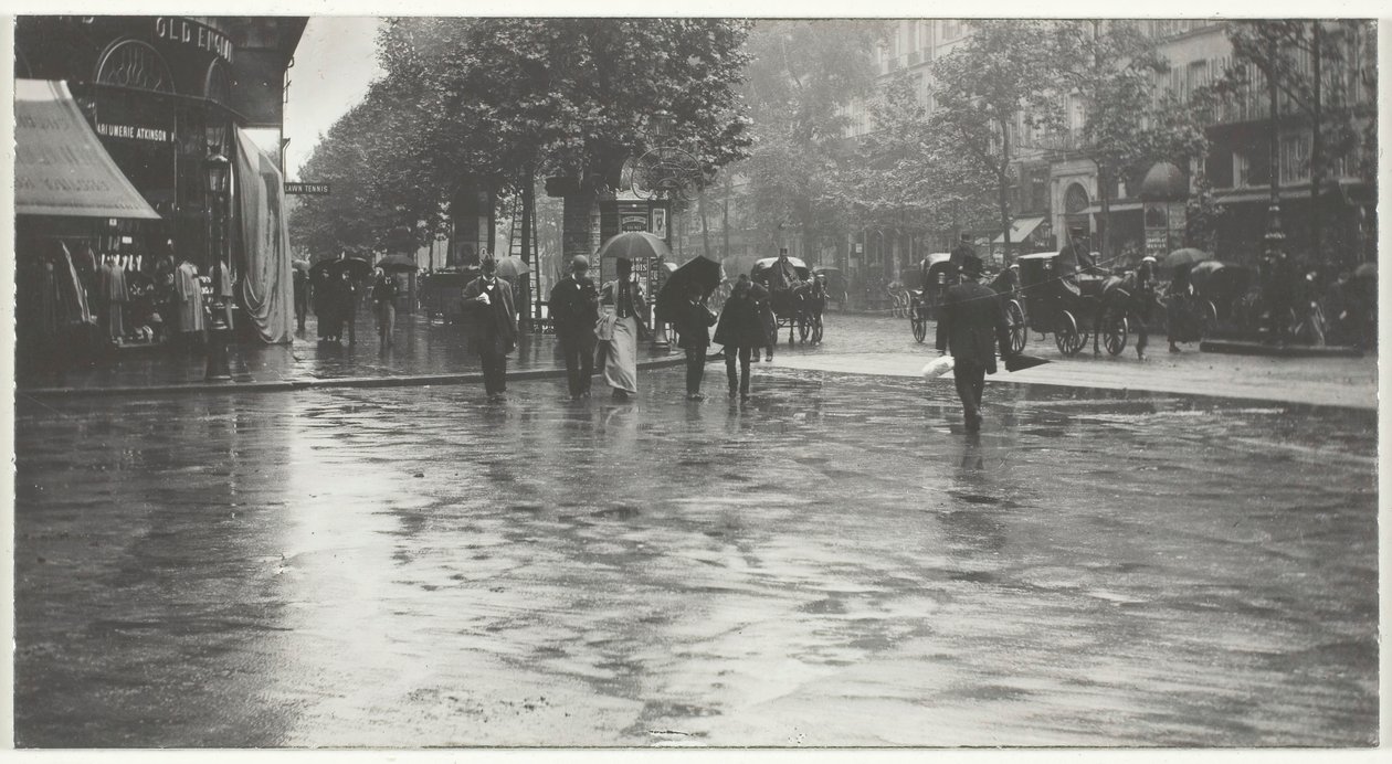 Mokrý den na bulváru, Paříž, 1894, vytištěno 191832. od Alfred Stieglitz