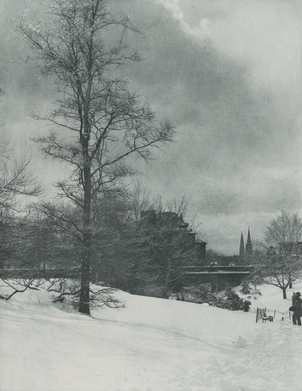 Zimní obloha – Central Park od Alfred Stieglitz