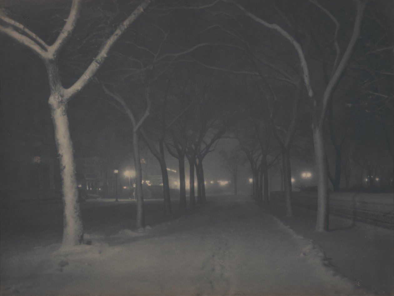 Ledová noc od Alfred Stieglitz