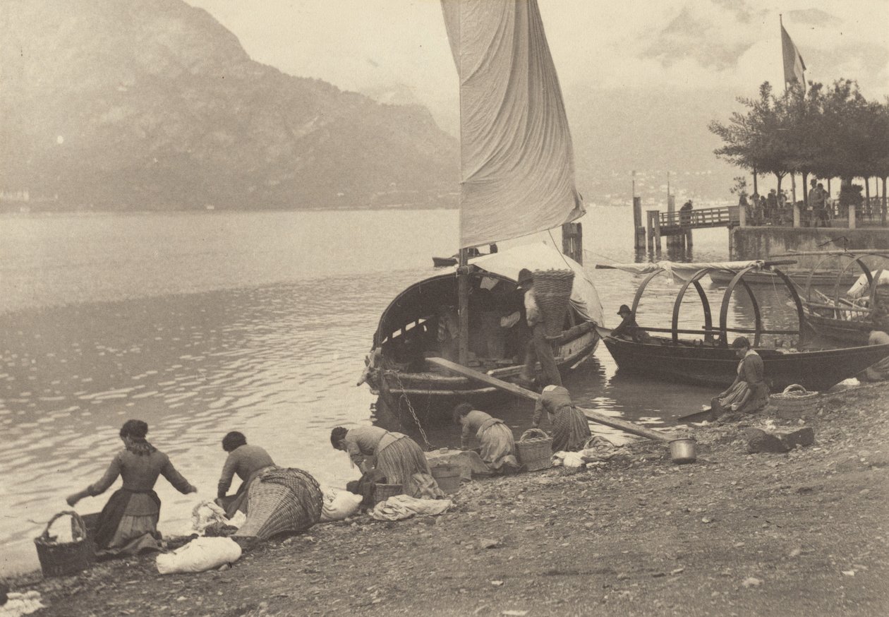 U jezera Como od Alfred Stieglitz