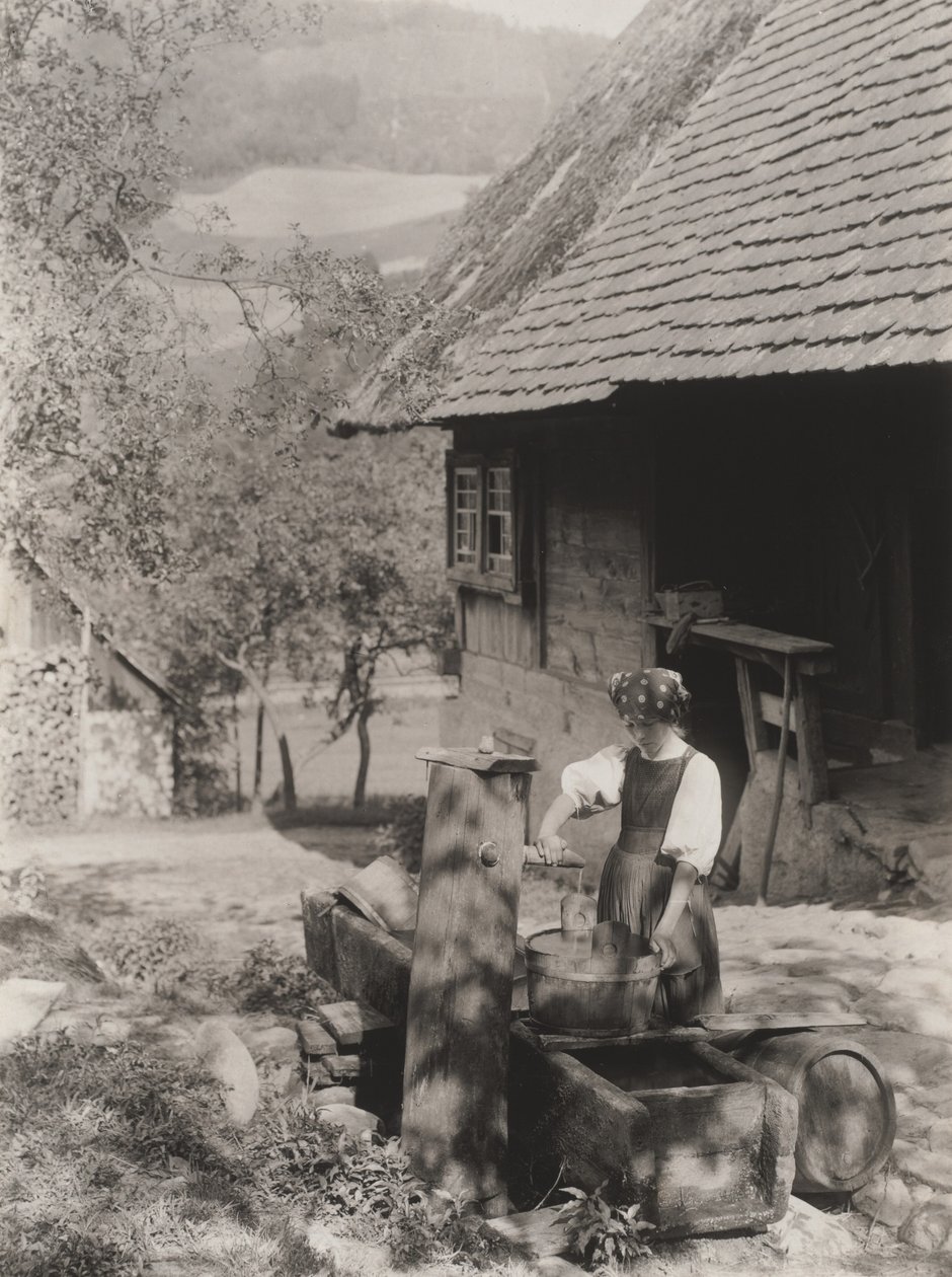 U pumpy, Černý les od Alfred Stieglitz