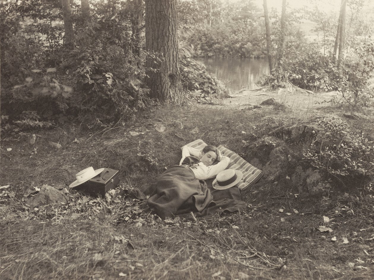 Emmy Obermeyerová, Tea Island, jezero George od Alfred Stieglitz