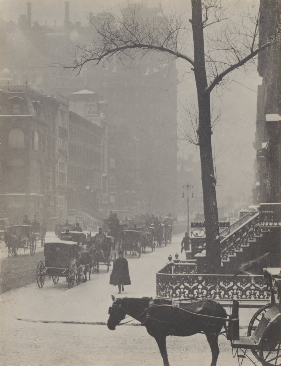 Pátá avenue - 30. ulice od Alfred Stieglitz