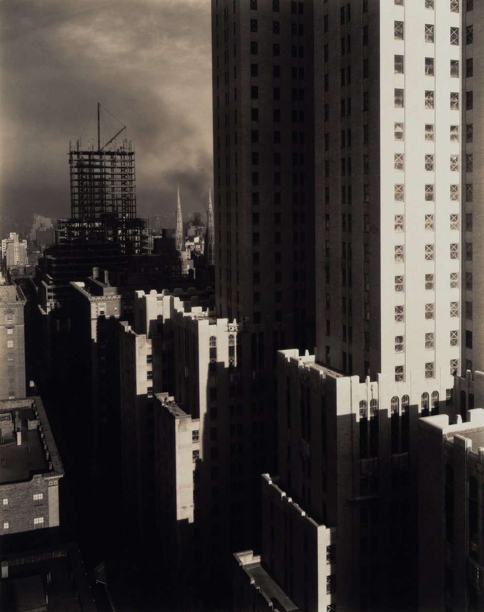 Z mého okna v Sheltonu, západ od Alfred Stieglitz