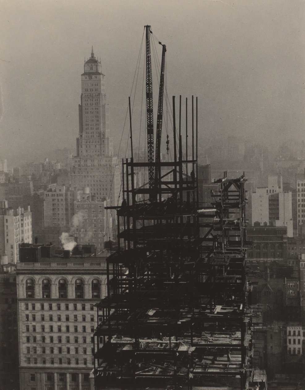 Z 30. patra budovy v Sheltonu ve státě New York, pohled na sever od Alfred Stieglitz